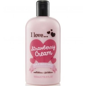 I Love Sprchový gél a pena do kúpeľa Strawberry Cream 2V1 500ml