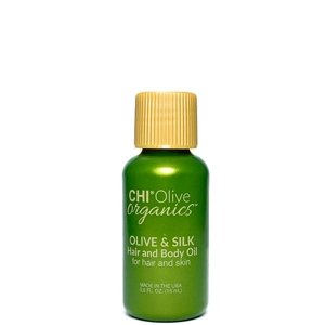 CHI Olive Organics Olive & Silk  Olivový a hodvábny olej na vlasy a telo 15ml