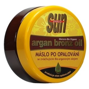VIVACO SUN Argan Oil zvláčňujúce telové maslo po opaľovaní s bio arganovým olejom 200ml