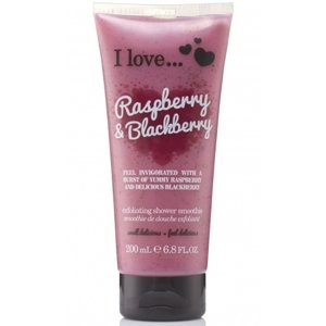 I Love Raspberry & Blackberry Sprchový peeling s vôňou malín a ostružín 200ml