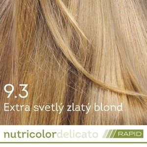 BIOKAP Nutricolor Delicato RAPID Farba na vlasy Extra svetlý zlatý blond 9.3