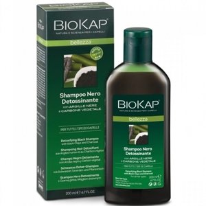 BIOKAP Bellezza Shampoo Nero Detossinante Detoxikačný čierny šampón 200ml