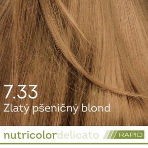 BIOKAP Nutricolor Delicato RAPID Farba na vlasy Zlatý pšeničný blond 7.33
