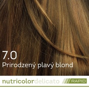 BIOKAP Nutricolor Delicato RAPID Farba na vlasy Prirodzený plavý blond 7.0