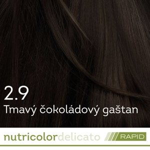 BIOKAP Nutricolor Delicato RAPID Farba na vlasy Tmavý čokoládový gaštan 2.9