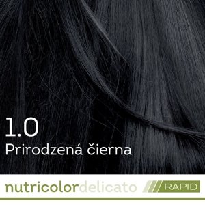 BIOKAP Nutricolor Delicato RAPID Farba na vlasy Prirodzená čierna 1.0