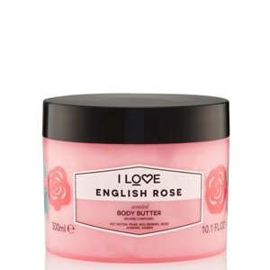 I Love English Rose Body butter Telové maslo s vôňou ruží 300ml