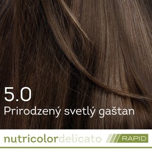 BIOKAP Nutricolor Delicato RAPID Farba na vlasy Prirodzený svetlý gaštan 5.0
