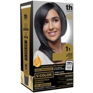 TH Pharma Farba na vlasy V-color modro-čierna č. 1.1