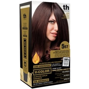TH Pharma Farba na vlasy V-color svetlá mahagonovo fialkovo hnedá č. 5.57