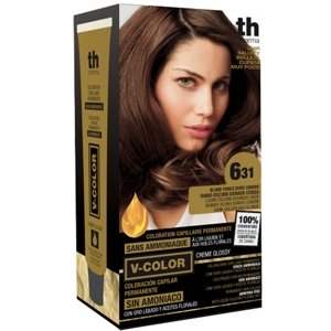 TH Pharma Farba na vlasy V-color tmavo zlatá popolavá blond č. 6.31