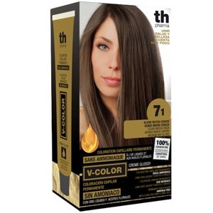 TH Pharma Farba na vlasy V-color stredne popolavá blond č. 7.1