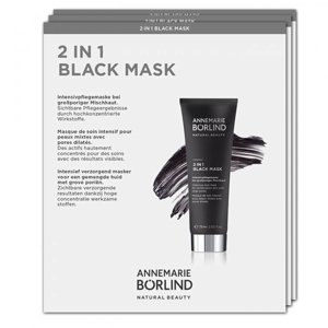 Annemarie Börlind VZORKA Čierna maska 2v1 pre zmiešanú pokožku s rozšírenými pórmi 2ml