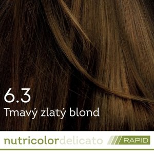 BIOKAP Nutricolor Delicato RAPID Farba na vlasy Tmavý Zlatý blond 6.3