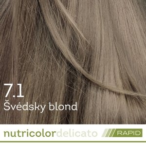 BIOKAP Nutricolor Delicato RAPID Farba na vlasy Švédsky blond 7.1