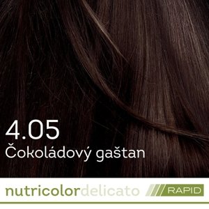 BIOKAP Nutricolor Delicato RAPID Farba na vlasy Čokoládový gaštan 4.05