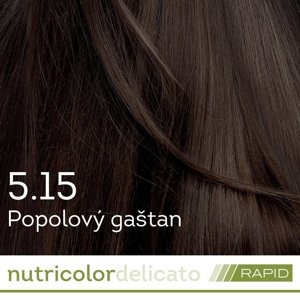 BIOKAP Nutricolor Delicato RAPID Farba na vlasy Popolavý gaštan 5.15