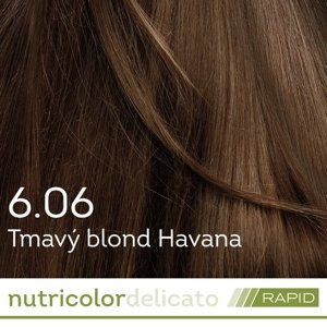 BIOKAP Nutricolor Delicato RAPID Farba na vlasy Tmavý blond Havana 6.06