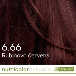 BIOKAP Nutricolor Delicato RAPID Farba na vlasy  Rubínovo červená 6.66