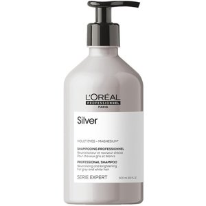 ĽOréal Professionnel Série Expert Silver Rozjasňujúci šampón pre sivé a biele vlasy - 500ml