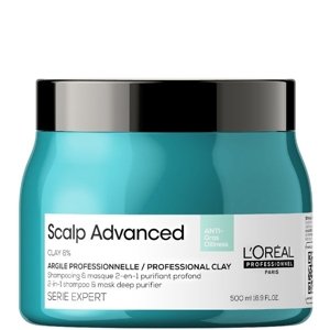 ĽOréal Professionnel Série Expert Scalp Advanced Hĺbkový čistiaci šampón a maska 2V1 s ílom - 500ml