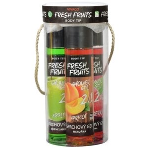VIVACO FRESH FRUITS Ovocné sprchové gély v darčekovom plastovom tubuse