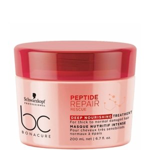 Schwarzkopf BC Peptide Repair Rescue Deep Nourishing Hĺbkovo vyživujúca maska pre poškodené vlasy 200ml